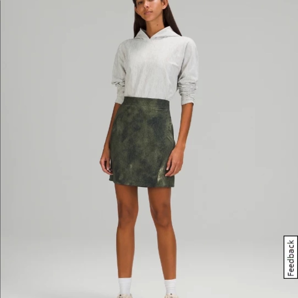 Lululemon lab Wrap Skirt Diffusion Drift Light Sage Multi size 4 like new